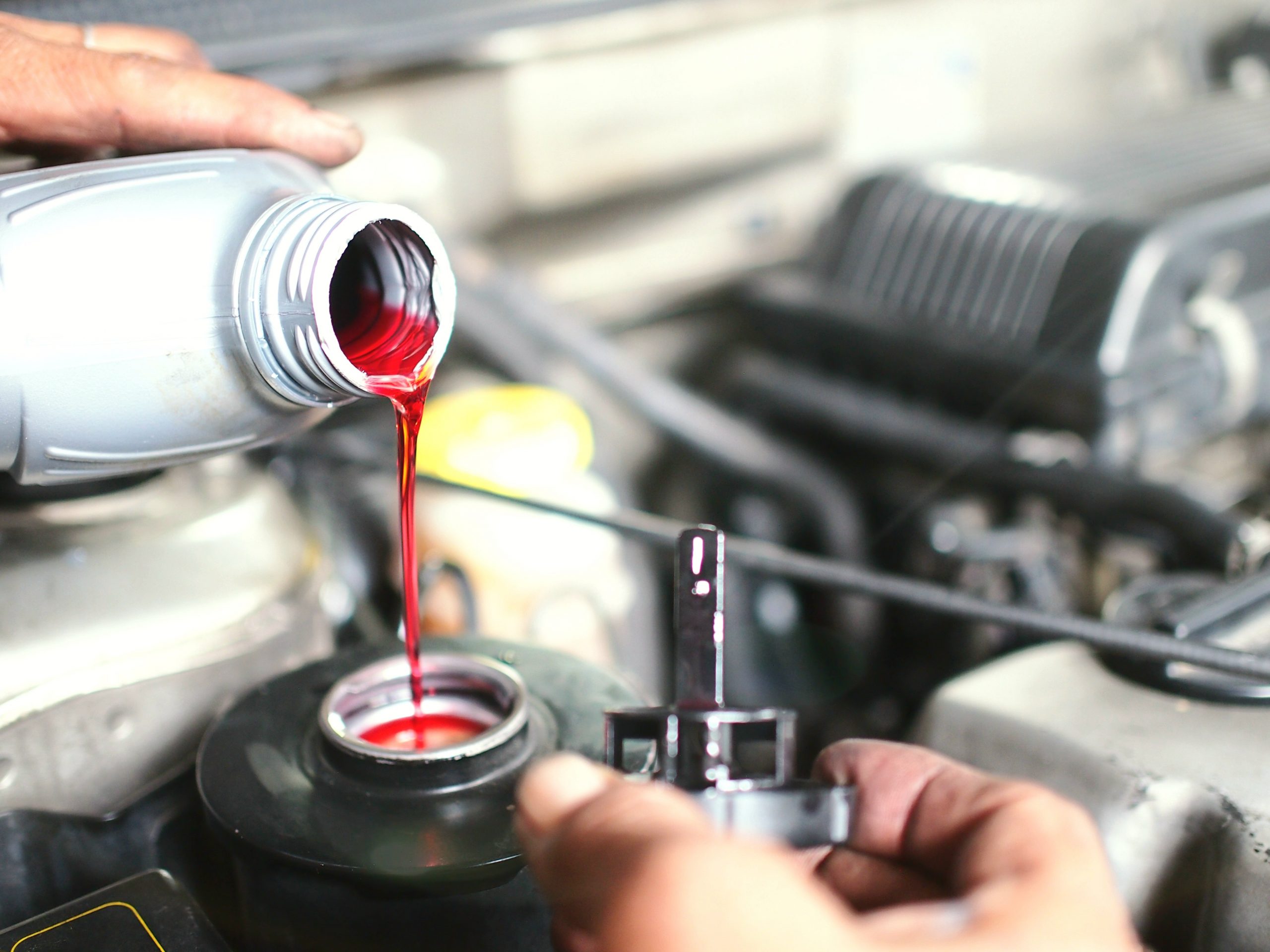 top up engine oil level